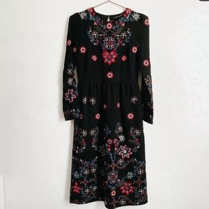 HTF Zara embroidered dress